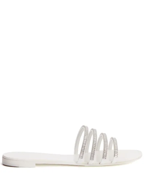 Giuseppe Zanotti Iride crystal-embellished sandals White E200003A012