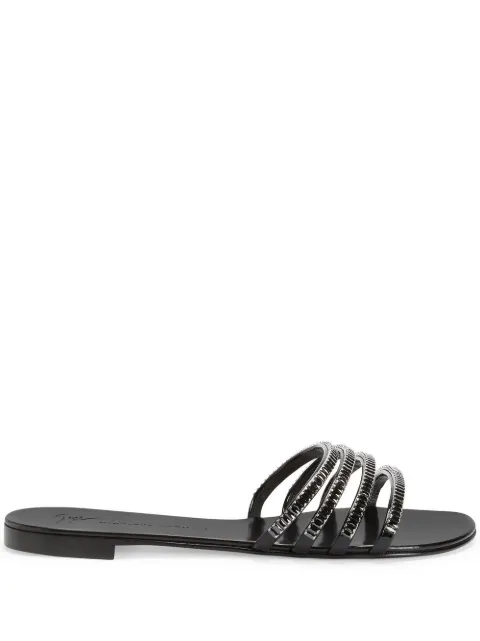 Giuseppe Zanotti Iride crystal-embellished sandals Black E200003A010