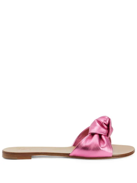 Giuseppe Zanotti Aycha knot-detailing flat sandals Pink E200119H03