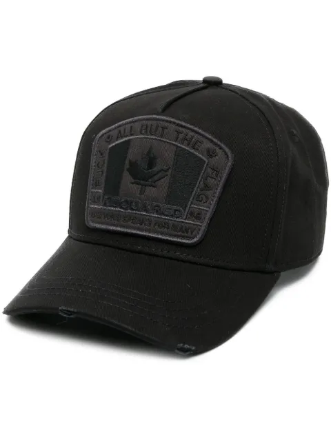 DSQUARED2 D2 patch baseball cap Black BCM401105C00001