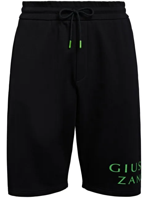 Giuseppe Zanotti LR-43 cotton track shorts Black ERU3019001