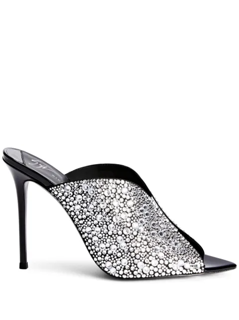 Giuseppe Zanotti 105mm Intriigo Sparkle sandals Black E300064003