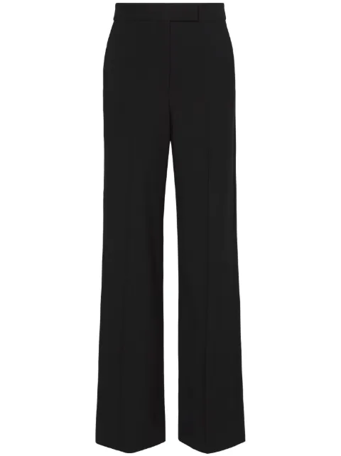 Proenza Schouler crepe pressed-crease tailored trousers Black R2336007AY162