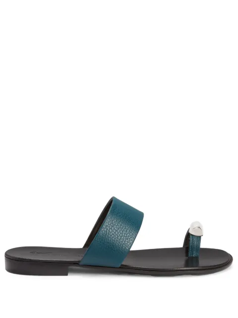 Giuseppe Zanotti Norbert leather toe-loop sandals Blue IU10060K10