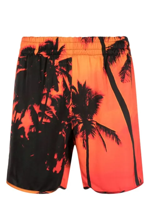 BLUE SKY INN palm-tree print swim shorts Orange BS2203ST008