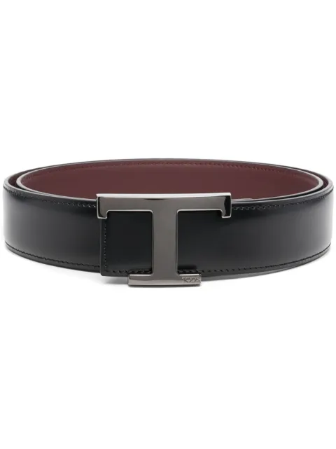 Tod's T Timeless leather belt Black XCMCQR55100HDL
