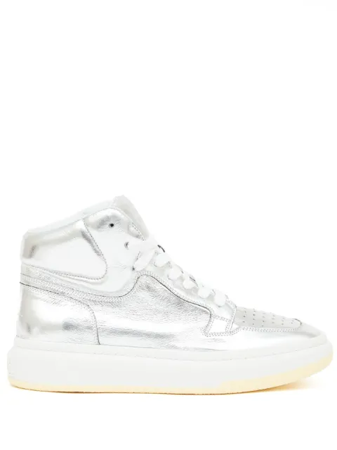 MM6 Maison Margiela lace-up high-top sneakers Silver S66WS0089P5548