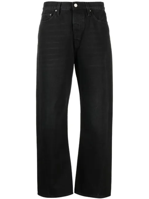 TOTEME Twisted Seam straight-leg jeans Black 231240744230