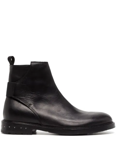 Nicolas Andreas Taralis 30mm leather boots Black HBOT1034