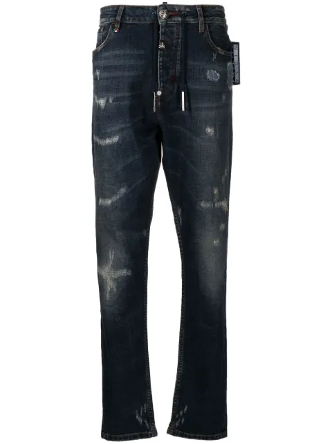 Philipp Plein low-rise slim-cut jeans Blue A17CMDT0569PDE001N