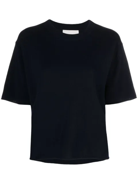 Lisa Yang short-sleeved knitted top Blue 2023084