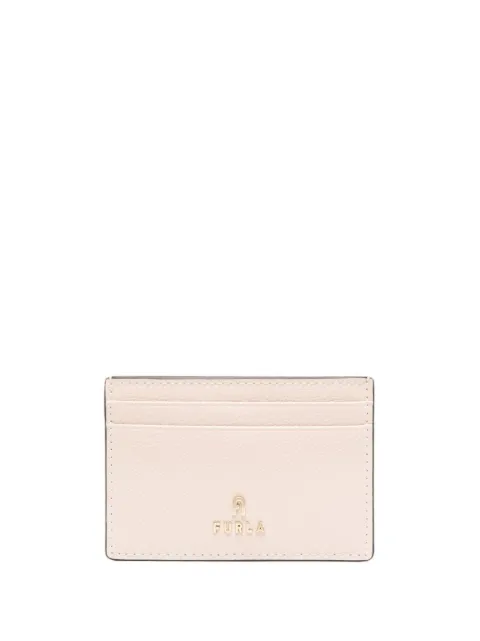 Furla leather logo lettering cardholder Neutrals WP00305ARE0001007