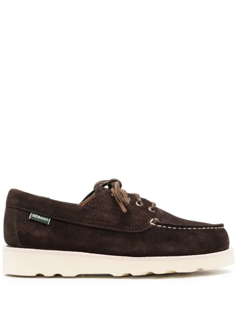 Sebago lace-up suede boat shoes Brown 73111KW