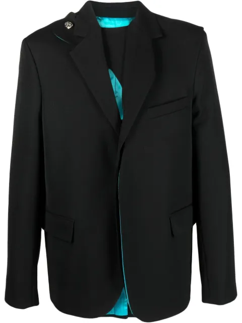 Botter concealed-front fastening blazer Black 1029