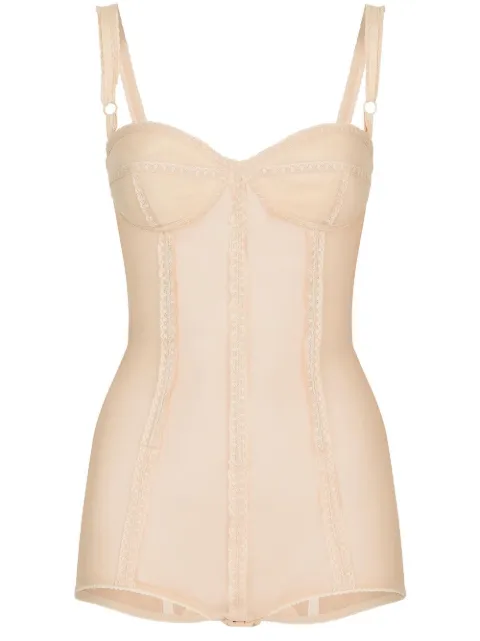 Dolce & Gabbana KIM DOLCE&GABBANA bustier bodysuit Neutrals F7W66TGDC01