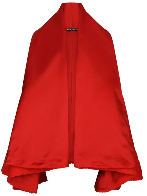 Dolce & Gabbana KIM DOLCE&GABBANA open-front terrycloth coat Red F0C5CTHU7OC