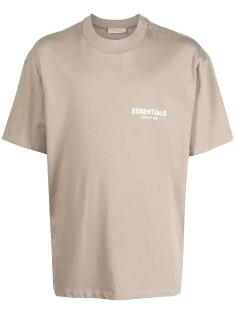FEAR OF GOD ESSENTIALS logo-print short-sleeve T-shirt Neutrals 125BT212008F