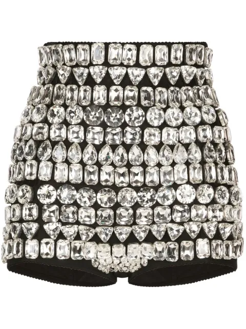 Dolce & Gabbana KIM DOLCE&GABBANA high-waisted embellished briefs Black FTCVBZGDBOK