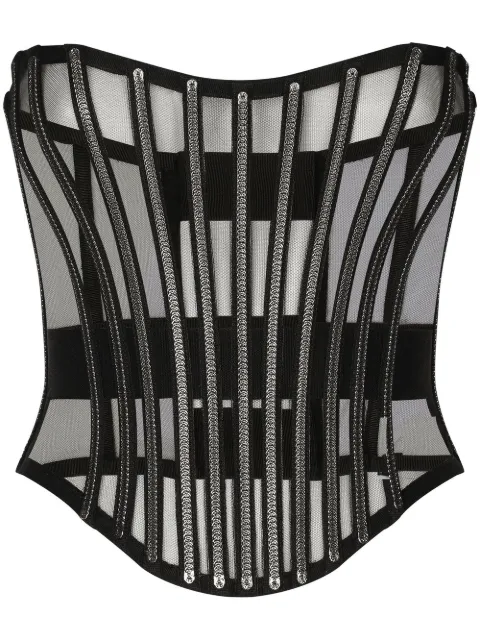 Dolce & Gabbana KIM DOLCE&GABBANA boned bodice belt Black FB368AFLMFB
