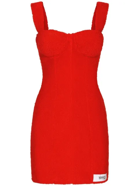 Dolce & Gabbana KIM DOLCE&GABBANA terrycloth minidress Red F6BHPTHU7OC