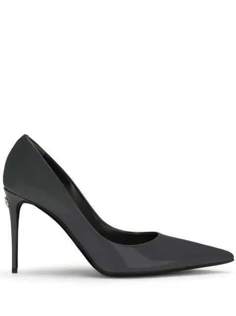 Dolce & Gabbana KIM DOLCE&GABBANA 90mm patent leather pumps Grey CD1746A1037