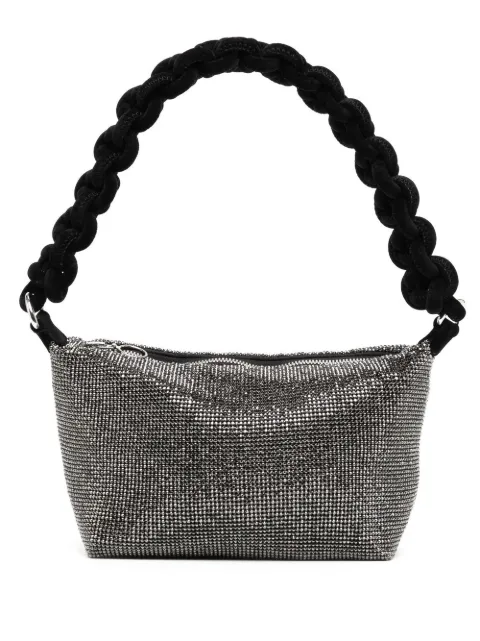 Kara chainmail-effect shoulder bag Black HB350A0992HEMATITE