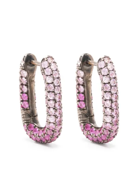 Selim Mouzannar Link sapphire earrings Silver LK1120430E23P1PAIR