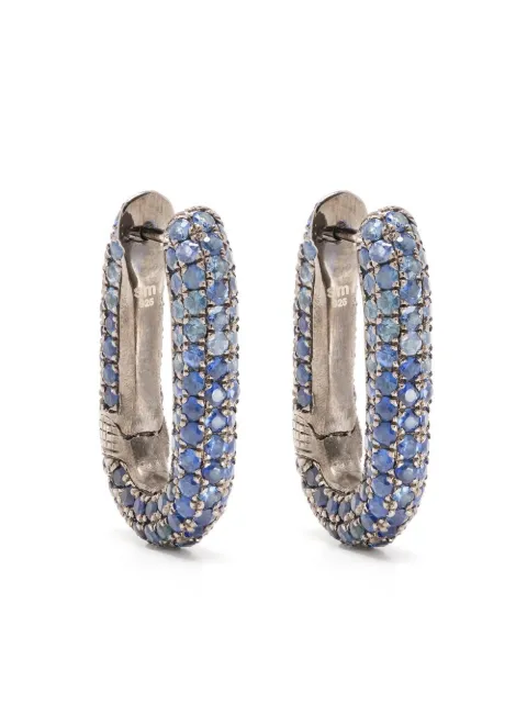 Selim Mouzannar Link sapphire earrings Silver LK1120430A27P1PAIR
