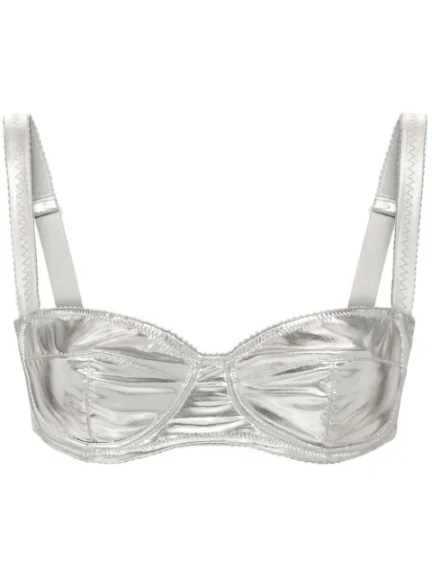 Dolce & Gabbana KIM coated balconette bra Silver O1A12TFUGMH