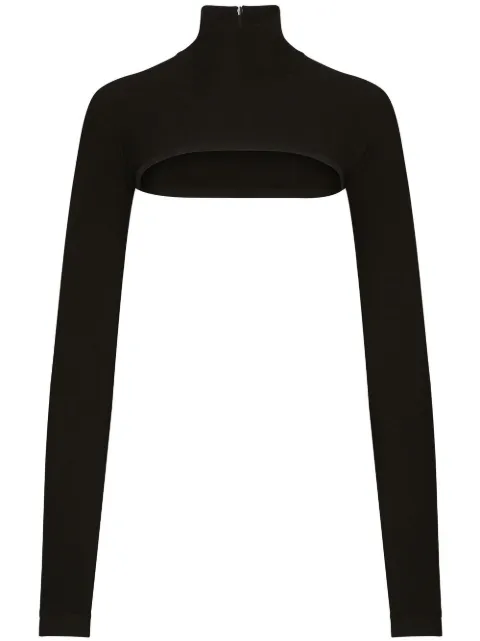 Dolce & Gabbana KIM DOLCE&GABBANA roll-neck shrug Black FXK97TJFMB6
