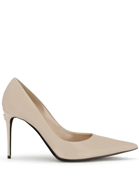Dolce & Gabbana KIM DOLCE&GABBANA 90mm patent leather pumps Neutrals CD1746A1037