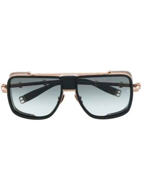 Balmain Eyewear oversized tinted sunglasses Black BPS104F