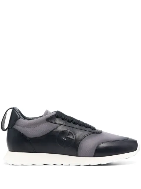 Giorgio Armani panelled low-top sneakers Grey X2X160XN755