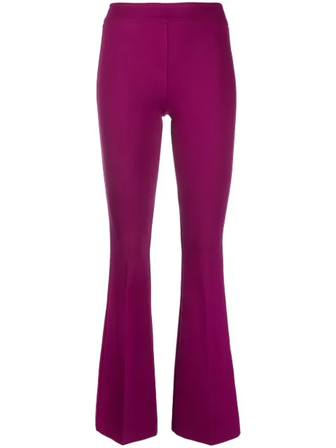 Blanca Vita mid-rise flared trousers Purple PAULOWNIA9992