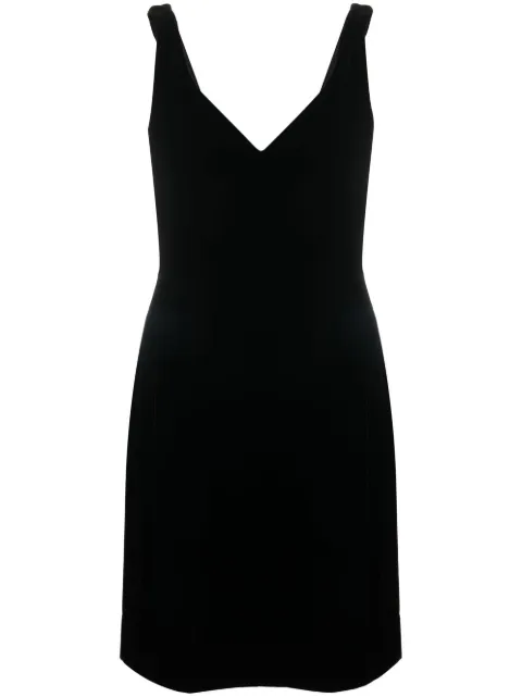 Emporio Armani V-neck sleeveless dress Black H3NA2A2NXYZ
