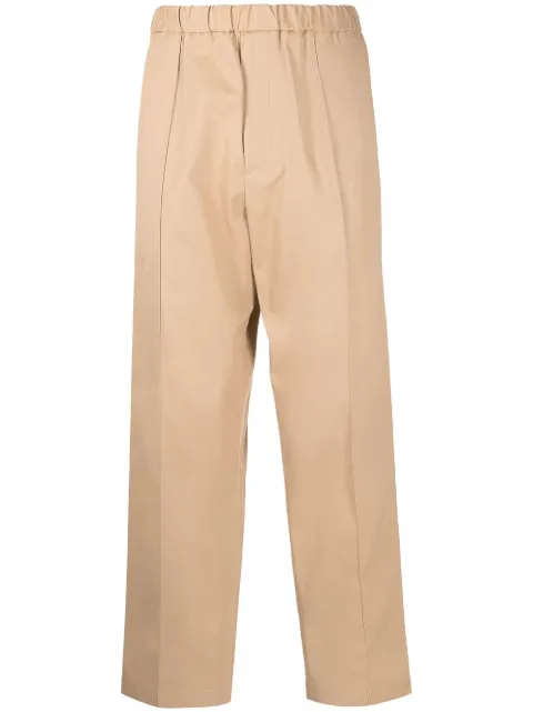 Jil Sander straight-leg cut trousers Brown JSMU311131MU242800