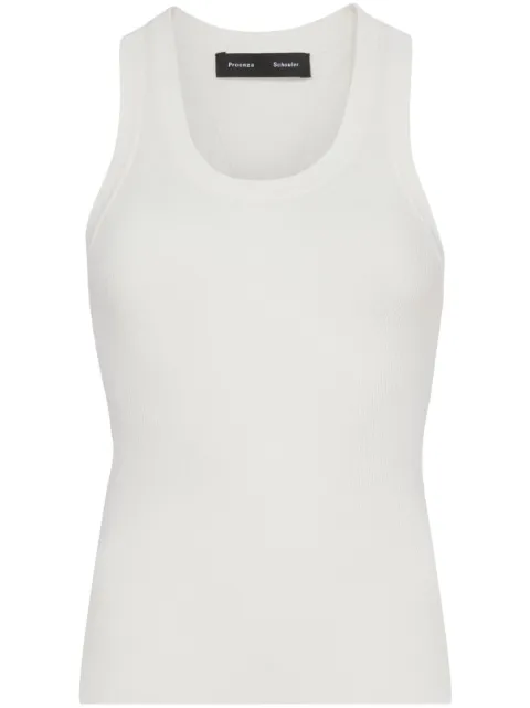 Proenza Schouler Matte knitted tank top White R2337086KY283