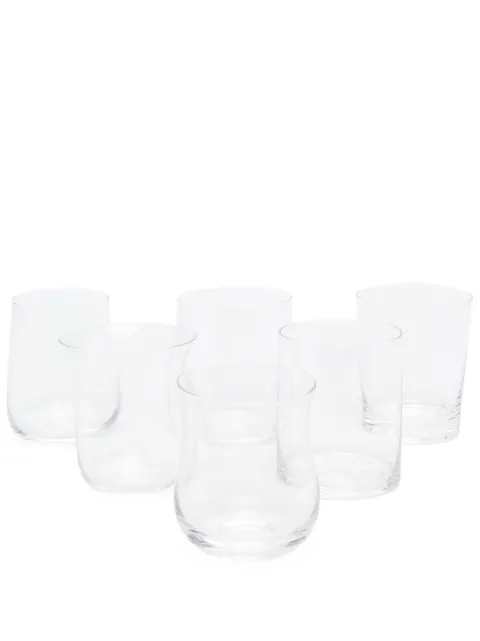 Bitossi Home mixed shape tumbler set-of-six White MCV00101