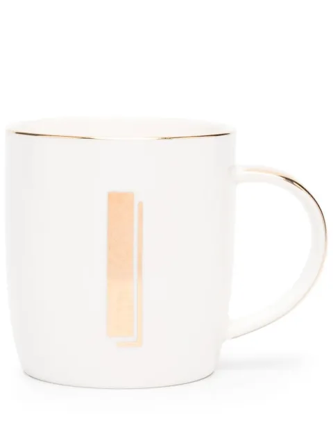 Bitossi Home letter-print mug (8.6cm) White LET01009