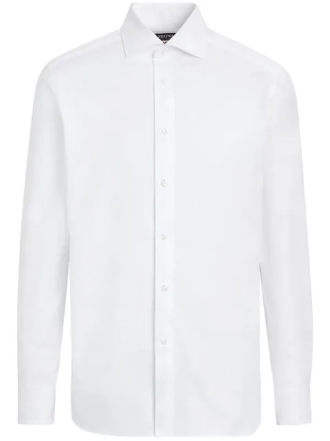 Zegna tailored-cut slim shirt White C023009NS0LB