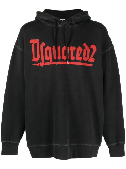 DSQUARED2 logo-print crew-neck sweatshirt Grey S74GU0703S25463