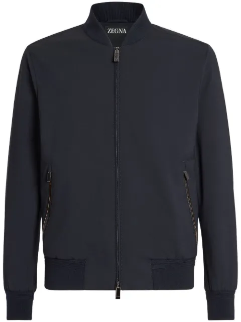 Zegna Trofeo Elements wool bomber jacket Blue E7T207100