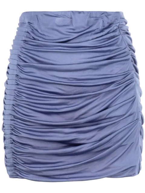GAUGE81 ruched miniskirt Blue 323310