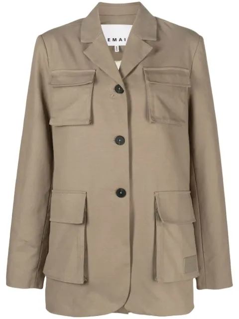 REMAIN single-breasted utility blazer Neutrals RM2161