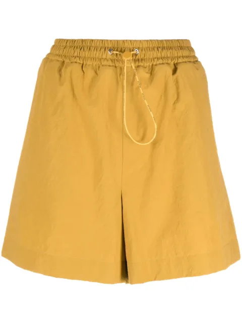 Moncler elasticated-waistband shorts Brown I10932B00018596LP