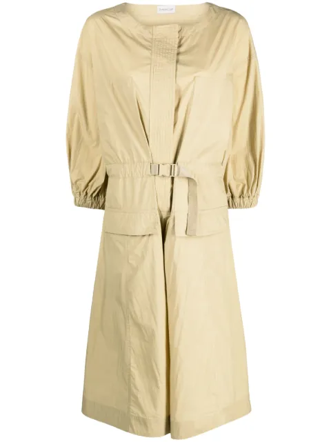 Moncler belted waist midi dress Neutrals I10932G00015596OT