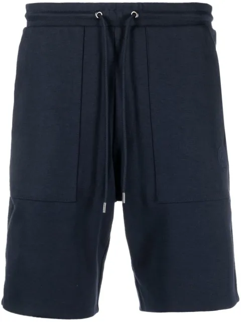 Michael Kors monogram-print reversible track shorts Blue CF2513O5MF