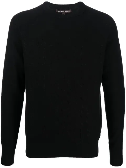 Michael Kors bird's eye crew-neck jumper Black CR36074469
