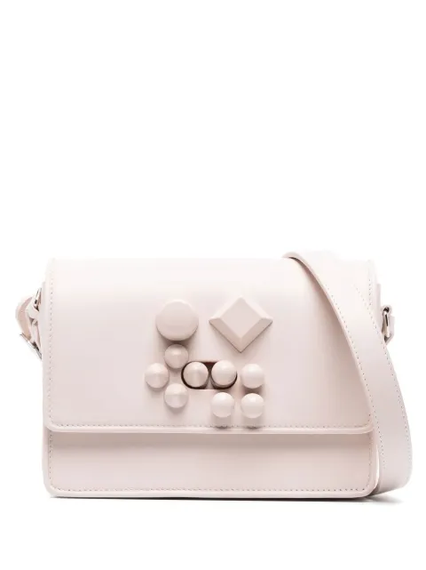 Christian Louboutin Cara-Sky stud-detail shoulder bag Neutrals 3225079LECH