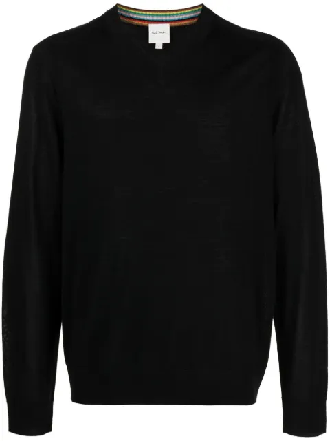 Paul Smith knitted V-neck jumper Black M1R571XK01944
